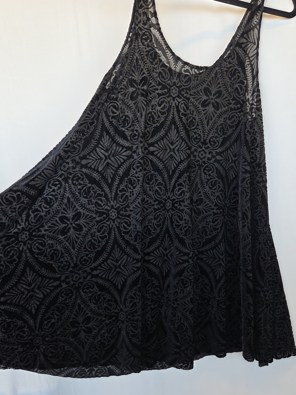 BlackMilk Burned Velvet Babydoll Dress